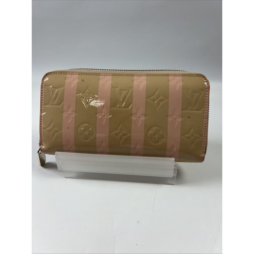 Louis Vuitton Vernis Rayeur Zippy Wallet 7.6 inch ladies